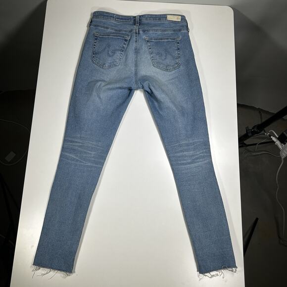 AG Adriano Goldschmied Jeans Womens 28R The Legging Ankle Super Skinny Lght Blue - Picture 8 of 16